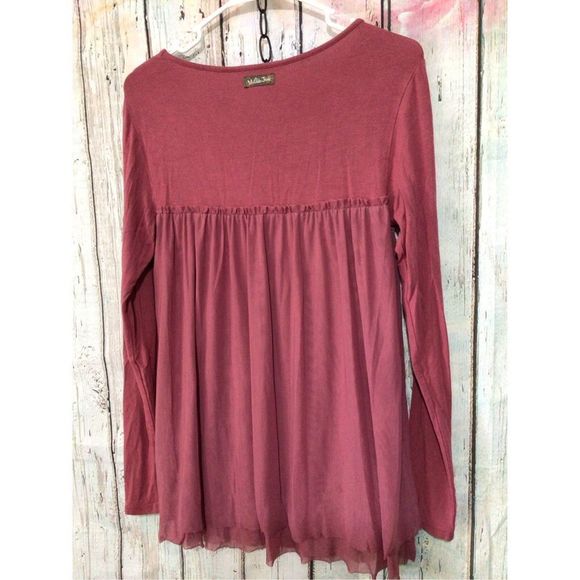 Matilda Jane Boho Peasant Style Top Size XS Dusty Rose 🌷 - Picture 8 of 10